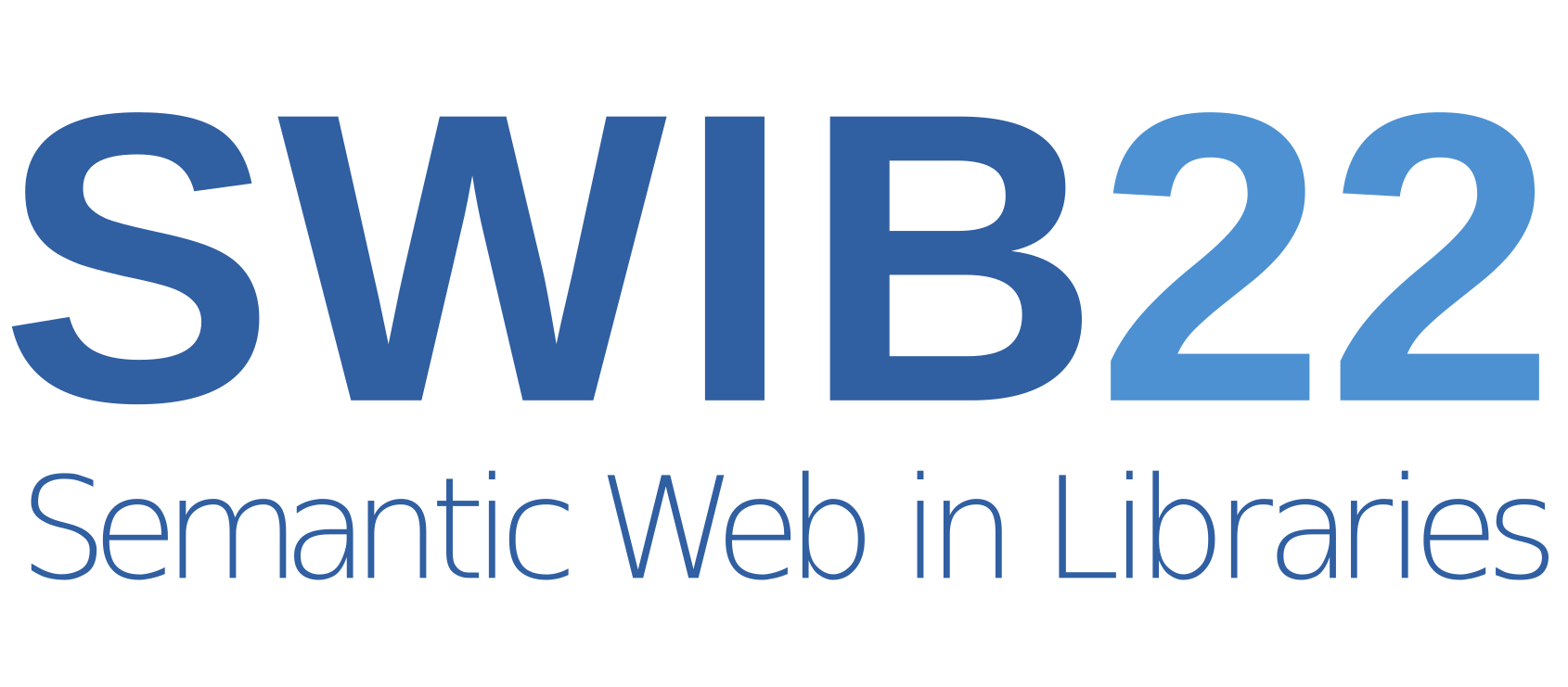 Logo: SWIB22 - Semantic Web in Libraries - 28 November - 2 December 2022, on the web